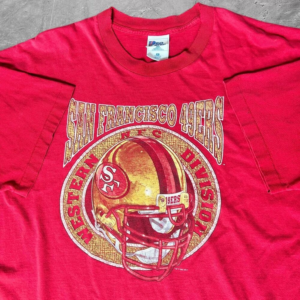 San Francisco 49ers Vintage 1995 single stitch faded distressed graphic t shirt